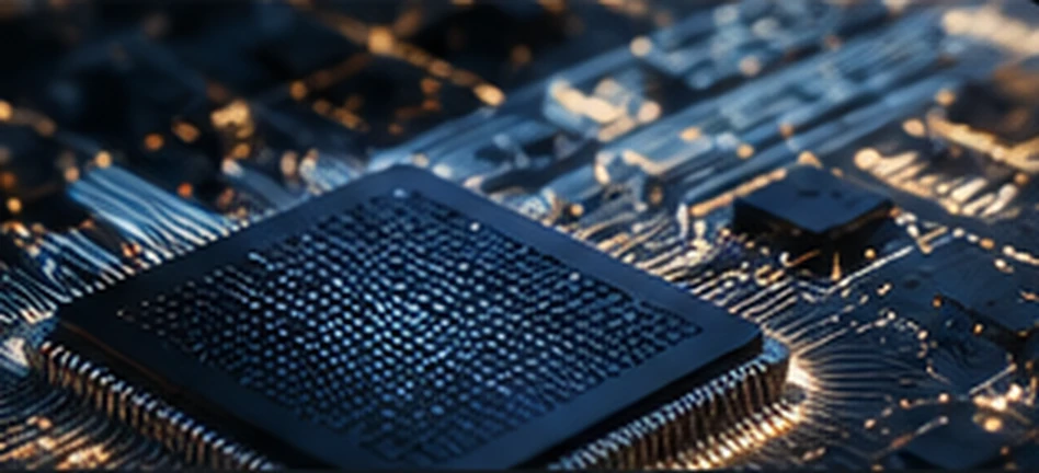 Semiconductor microchip with gold circuitry